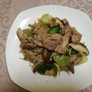 豚肉と青梗菜の中華炒め